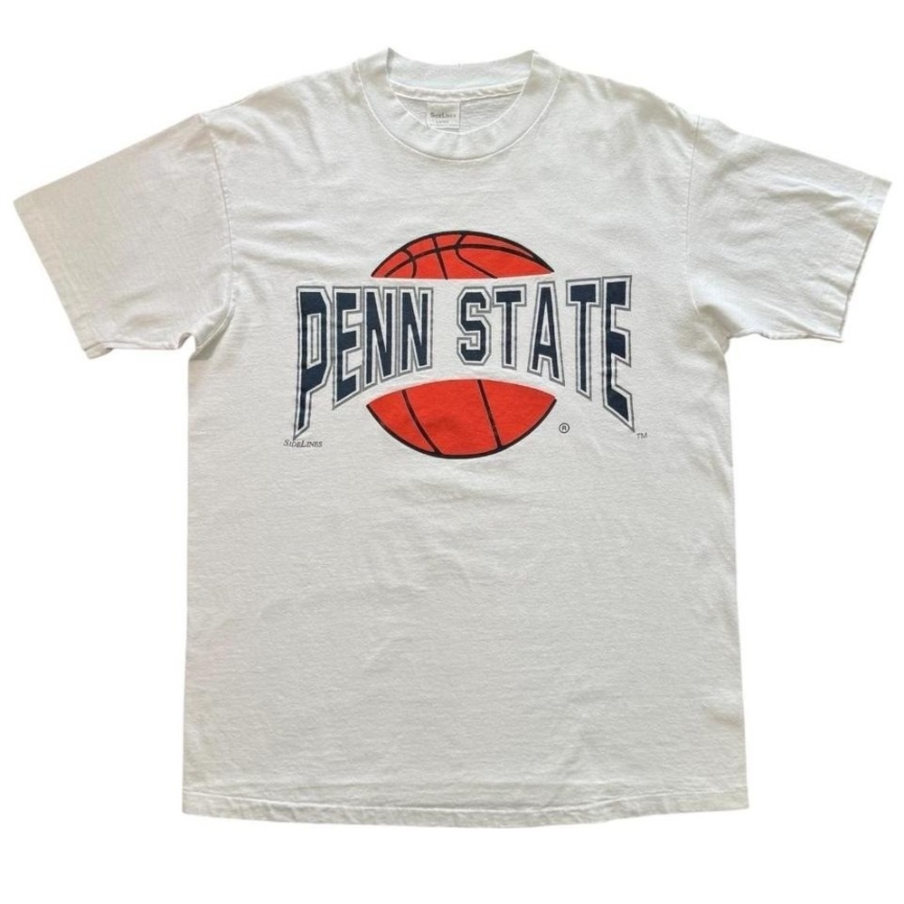 Vintage 90s Penn State University Single Stitch Basketball T-shirt